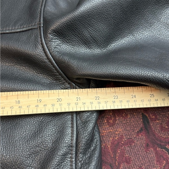 90s Dockers Genuine Leather Jacket with Quilt Lining - Picture 6 of 7